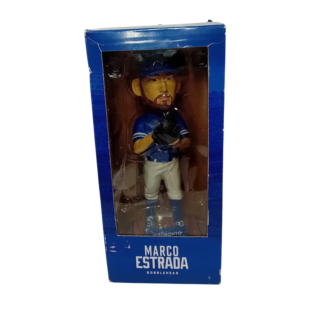 NEW 2017 Marco Estrada Toronto Blue Jays Bobblehead MLB Pitcher SGA B0XWEAR READ